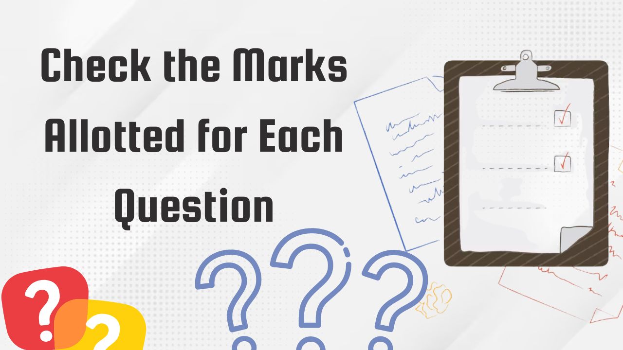 Check the Marks Allotted for Each Question